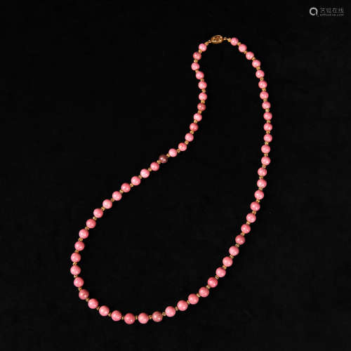 粉紅晶石珠鏈
