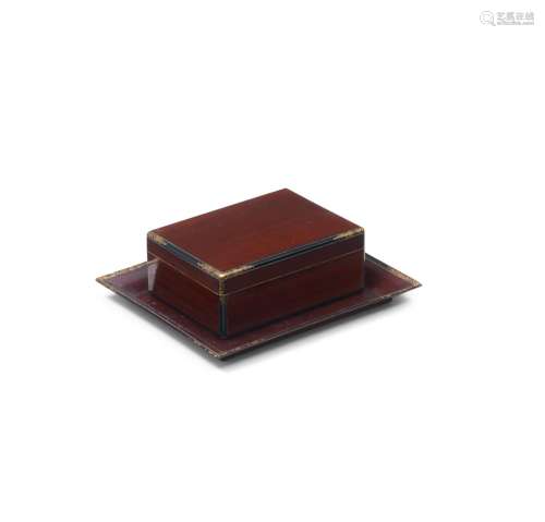 A Gold-lacquer miniature kobako (small box) for incense stor...