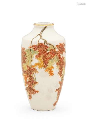 A pair of cloisonné-enamel slender baluster vases