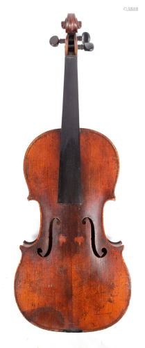 AN ANTIQUE VIOLIN LABELLED 'ANDREAS GUARNERIUS, 1774'