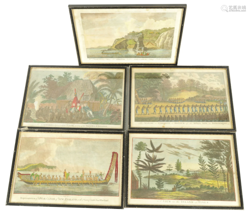 A SET OF FIVE LATE 18TH/EARLY 19TH CENTURY HAND