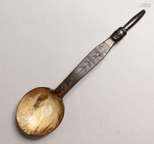 A HORN SPOON