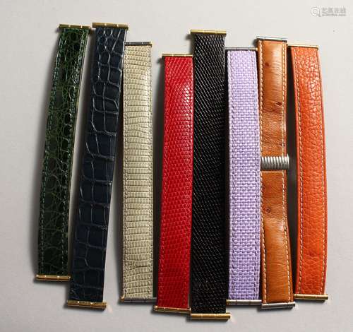 EIGHT BOUCHERON LEATHER STRAPS