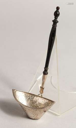 A DUTCH SILVER LADLE