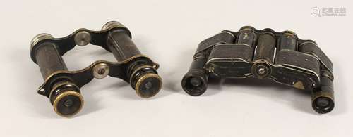 TWO PAIRS OF NEGRETTI BINOCULARS