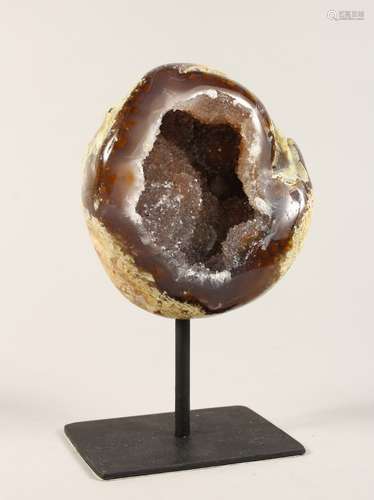 A GEODE on a metal stand