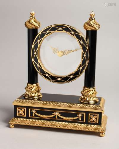 A SUPERB HOUSE OF FABERGE MYSTERY CLOCK from The Franklin Mi...