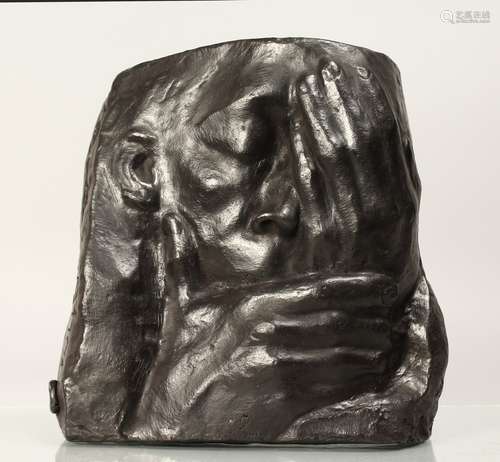 AFTER KATHE KOLLWITZ (1867 - 1945) GERMAN A RELIEF CAST BRON...