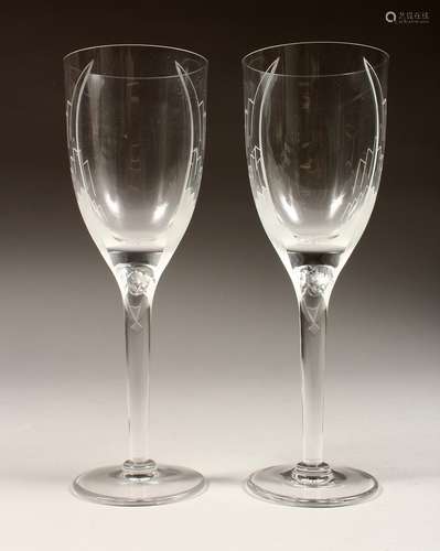 A PAIR OF LALIQUE GLASSES in original fitted box.