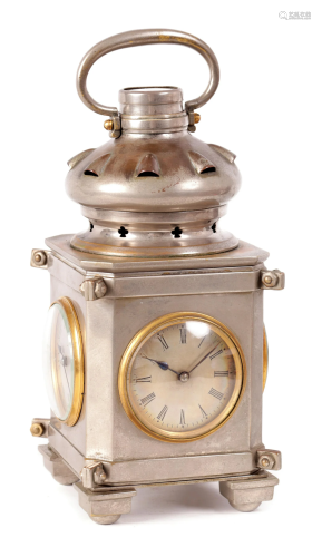 A RARE AND UNUSUAL FRENCH INDUSTRIAL CLOCK COMPE…