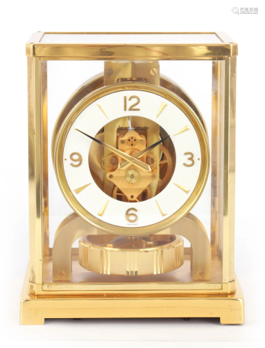 A JAEGER-LECOULTRE ATMOS CLOCK having a gilt brass