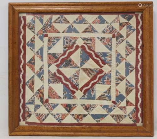 Small Victorian patchwork panel, 