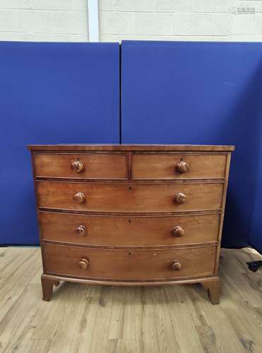 George IV mahogany chest of drawers circa early 19th century...