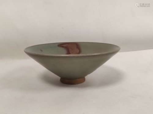 Chinese Junyao ware bowl in the Song dynasty style with purp...