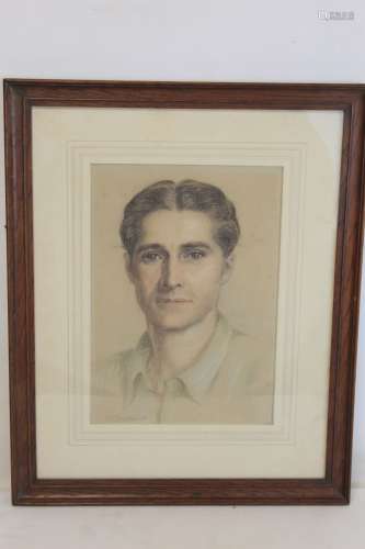 GERALD LESLIE BROCKHURST (ENGLISH 1890-1978). Portrait of a ...