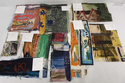 Small collection of John Piper fabric swatches for David Whi...