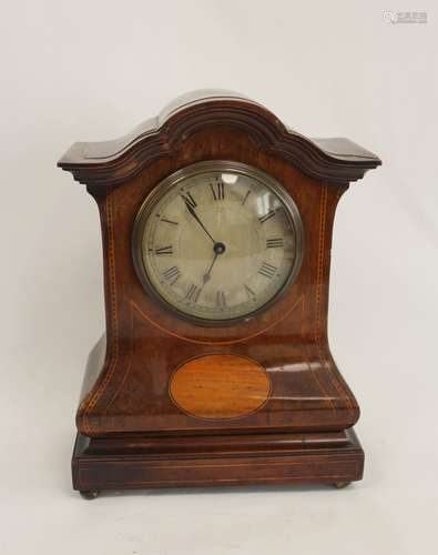 Bureau mantel timepiece, platform lever, with silvered dial ...