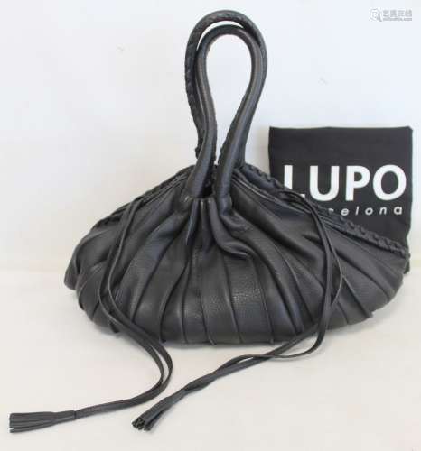 Lupo Barcelona large black leather 