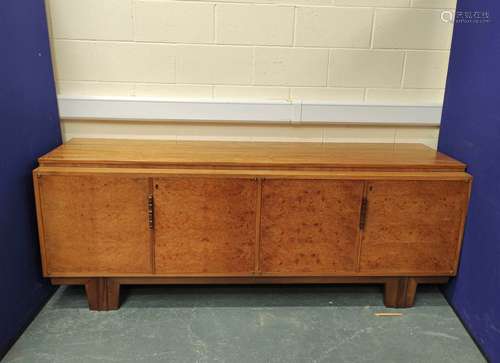 Retro walnut, burr elm and laburnum sideboard, designed by G...