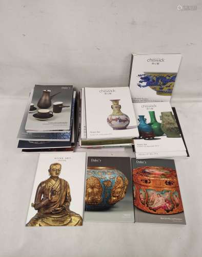 Forty four Chinese art and antiques past auction catalogues.