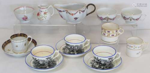Collection of 18th and early 19th century porcelain teawares...