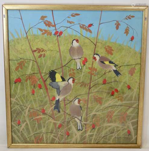 RALSTON GUDGEON (SCOTTISH 1910-1984). Autumn Goldfinches. Go...