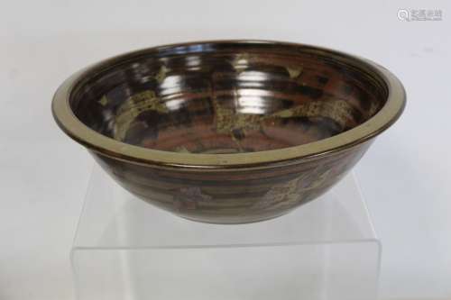 Harry and May Davis Crowan Cornish studio pottery bowl of ci...