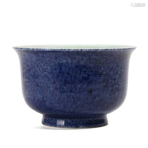 A BLUE-GLAZED BOWL