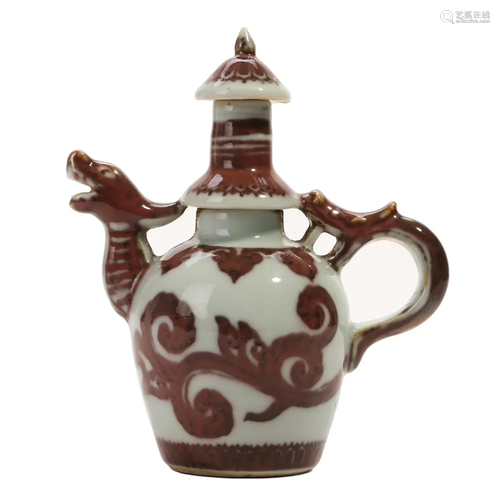 A COPPER RED EWER