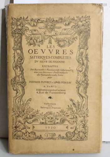 FLEURET ET PERCEAU. Les oeuvres satyriques complètes du sieu...