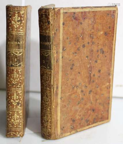 RICHARDET. Poèmes. Londres, s.e., 1781; deux pages de titres...