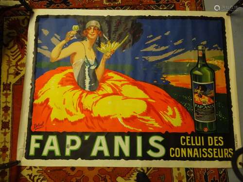 Affiche publicitaire de DELVAL pour la marque Fap' CASANIS. ...