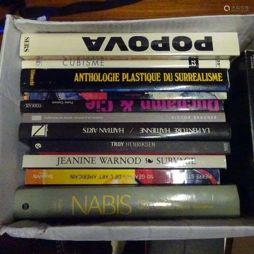 Mannette de livres 35 contenant : 13 livres d'art