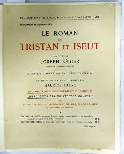 [LALAU] - ANONYME. Le Roman de Tristan et Iseut, renouvelé p...