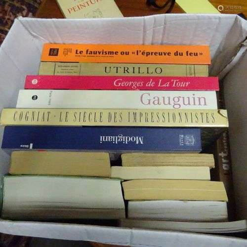 Mannette de livres 40 contenant : 24 livres d'art