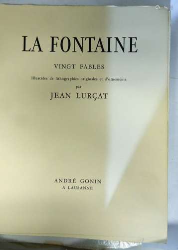 [LURÇAT] - LA FONTAINE (Jean de). Vingt fables de Jean de La...