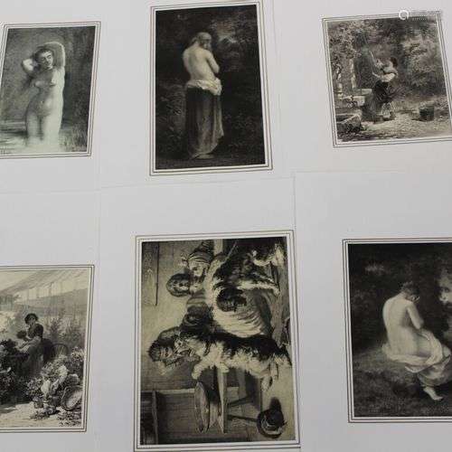 [6 LITHOGRAPHIES] - COLLECTIF. PIRODON - Muse des bois. CHAP...