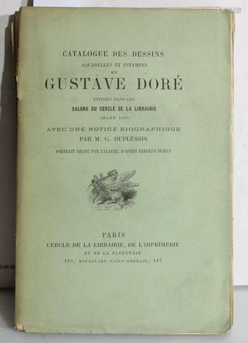 [BIBLIOGRAPHIE] - DUPLESSIS (G.). Catalogue des dessins aqua...