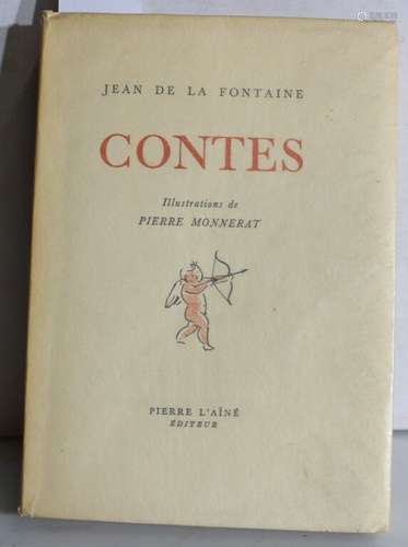 [MONNERAT] - LA FONTAINE (Jean de). Contes. Genève, Pierre l...