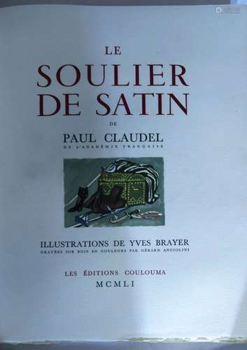 [BRAYER] - CLAUDEL (Paul). Le soulier de satin. Version pour...