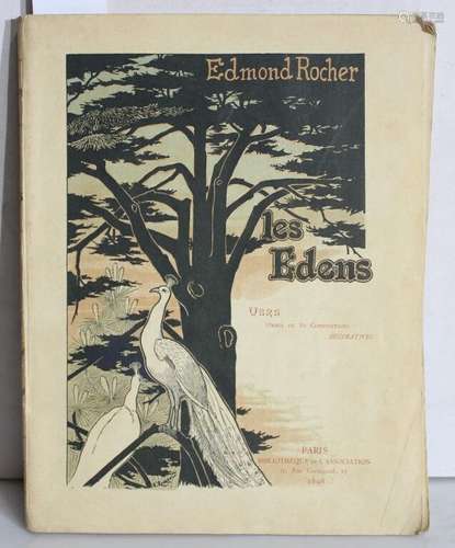 ROCHER (Edmond). Les edens. Vers ornés de 80 compositions dé...