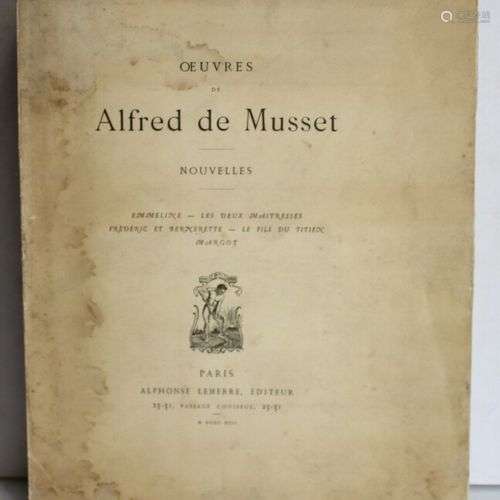 MUSSET (Alfred de). Nouvelles. Emmeline - Les deux maitresse...