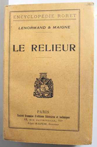 [BIBLIOGRAPHIE] - LENORMAND & MAIGNE (Édouard). Le relieur. ...