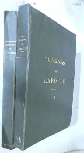 LABORDE (M. de). Choix de chansons mises en musique par M. d...