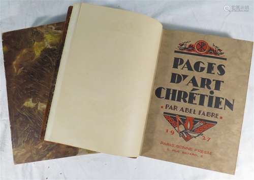 FABRE (Abel). Pages d'art chrétien. Paris, Bonne Presse, 192...