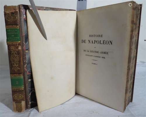 SEGUR. Histoire de Napoléon et de la grande armée pendant l'...