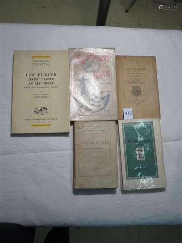 [LOT DE 5 LIVRES]. BARRAL - Les Perier dans l'Isère au XIXèm...