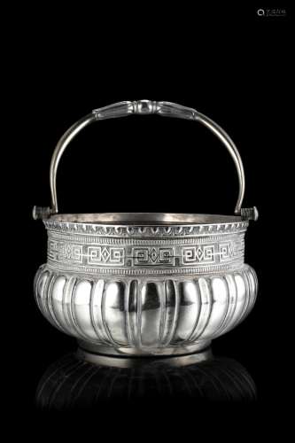 A small chiselled silver bucket. Turin, 19th century. C.R. s...