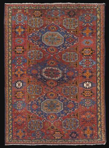 Sumak carpet, Caucasus, early 20th century. Decorated with t...
