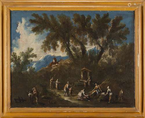 Lombard follower of Alessandro Magnasco, 18th century Landsc...